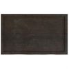 Tablero Mesa Madera Roble Tratada Marrón Oscuro 100x60x(2-6) Cm