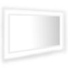 Espejo De Baño Led Acrílico Blanco 80x8,5x37 Cm