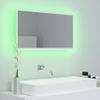 Espejo De Baño Led Acrílico Blanco 80x8,5x37 Cm