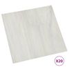 Tarimas De Suelo Autoadhesivas 20 Uds Pvc Crema 1,86 M²