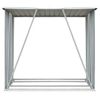 Casetilla Para Leña Acero Galvanizado Verde 163x83x154 Cm