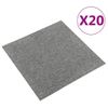 Baldosas De Suelo De Moqueta 20 Uds 5 M² 50x50 Cm Gris