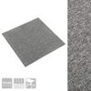 Baldosas De Suelo De Moqueta 20 Uds 5 M² 50x50 Cm Gris