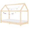 Estructura De Cama Infantil De Madera Maciza De Pino 80x160 Cm