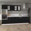 Mueble Inferior De Cocina Madera Ingeniería Negro 80x46x81,5 Cm