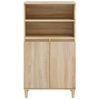 Aparador Alto Madera Contrachapada Color Roble 60x36x110 Cm