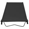 Cama De Camping Tela Oxford Y Acero Negro 180x60x19 Cm