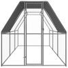 Jaula Gallinero De Exterior De Acero Galvanizado 2x6x2 M