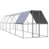 Jaula Gallinero De Exterior De Acero Galvanizado 2x10x2 M