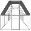 Jaula Gallinero De Exterior De Acero Galvanizado 2x10x2 M