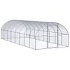 Gallinero De Exterior De Acero Galvanizado 3x8x2 M