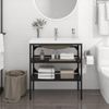 Estructura De Baño Con Lavabo Incorporado Hierro Negro