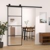 Puerta Corredera Con Set Herrajes Vidrio Esg Aluminio 76x205 Cm