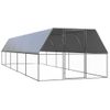 Jaula Gallinero De Exterior De Acero Galvanizado 3x10x2 M