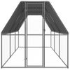 Jaula Gallinero De Exterior De Acero Galvanizado 2x6x2 M