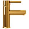 Grifo Para Lavabo De Baño Acabado Dorado 130x176 Mm