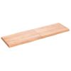 Tablero Mesa Madera Tratada Borde Natural Marrón 160x50x(2-6)cm