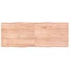 Tablero Mesa Madera Tratada Borde Natural Marrón 160x60x(2-6)cm