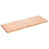 Tablero Mesa Madera Tratada Borde Natural Marrón 160x60x(2-6)cm