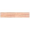 Tablero Mesa Madera Tratada Borde Natural Marrón 220x40x(2-4)cm