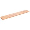 Tablero Mesa Madera Tratada Borde Natural Marrón 220x40x(2-4)cm