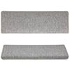 Alfombras De Peldaños De Escalera 15 Uds Gris Claro 65x21x4 Cm