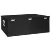 Caja De Almacenaje De Aluminio Negro 100x55x37 Cm