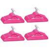 Juego De Perchas Ropa 100 Uds Antideslizantes Terciopelo Rosa