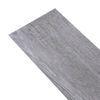 Lamas Suelo De Pvc Autoadhesivas Madera Gris Mate 2,51 M² 2 Mm