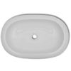 Lavabo Ovalado De Cerámica Blanco 63x42 Cm