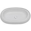 Lavabo Ovalado De Cerámica Blanco 63x42 Cm