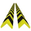 Protectores De Esquina 2 Uds Pu Amarillo Y Negro 4,5x4,5x104 Cm