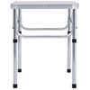 Mesa De Camping Plegable Aluminio Blanco 60x45 Cm