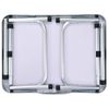 Mesa De Camping Plegable Aluminio Blanco 60x45 Cm