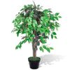 Planta Artificial Árbol Ficus Con Macetero 90 Cm