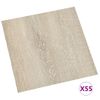 Lamas Para Suelo Autoadhesivas 55 Uds Pvc Beige 5,11 M²