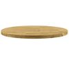 Superficie De Mesa Redonda Madera Maciza De Roble 44 Mm 800 Mm