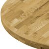 Superficie De Mesa Redonda Madera Maciza De Roble 44 Mm 800 Mm