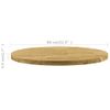 Superficie De Mesa Redonda Madera Maciza De Roble 44 Mm 800 Mm