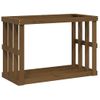 Soporte Leña De Exterior Madera Pino Marrón Miel 108x52x74 Cm