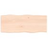 Tablero De Mesa Madera Maciza Borde Natural 100x40x(2-6) Cm