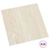 Tarimas De Suelo Autoadhesivas 20 Uds Pvc Beige 1,86 M²