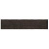 Tablero Mesa Madera Tratada Borde Vivo Marrón 200x40x(2-6) Cm