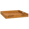 Bandeja De Madera De Teca Maciza 50x50 Cm