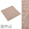 Baldosas De Suelo De Moqueta 20 Uds 5 M² 50x50 Cm Beige