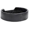 Cama Para Perros Felpa Y Cuero Sintético Negra 69x59x19 Cm