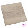 Lamas Para Suelo Autoadhesivas 55 Uds Pvc Gris Taupe 5,11 M²