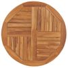 Superficie De Mesa Redonda Madera Maciza De Teca 2,5 Cm 80 Cm