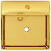 Lavabo Con Rebosadero 41x41x15 Cm Cerámica Dorado