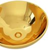 Lavabo 32,5x14 Cm Cerámica Dorado